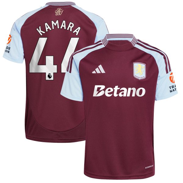 Aston Villa aston villa adidas home shirt 2024-25 with kamara 44 printing Collection | AVFC Jerseys & Fan Gear