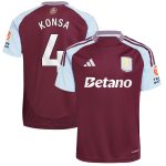 Aston Villa aston villa adidas home shirt 2024-25 with konsa 4 printing Collection | AVFC Jerseys & Fan Gear