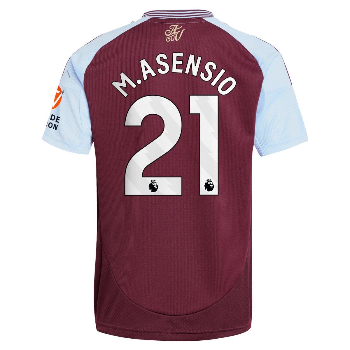 Aston Villa aston villa adidas home shirt 2024-25 with m.asensio 21 printing Collection | AVFC Jerseys & Fan Gear