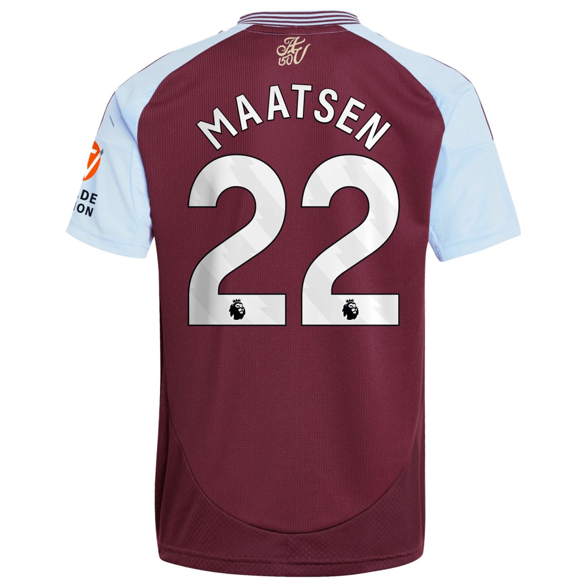 Aston Villa aston villa adidas home shirt 2024-25 with maatsen 22 printing Collection | AVFC Jerseys & Fan Gear