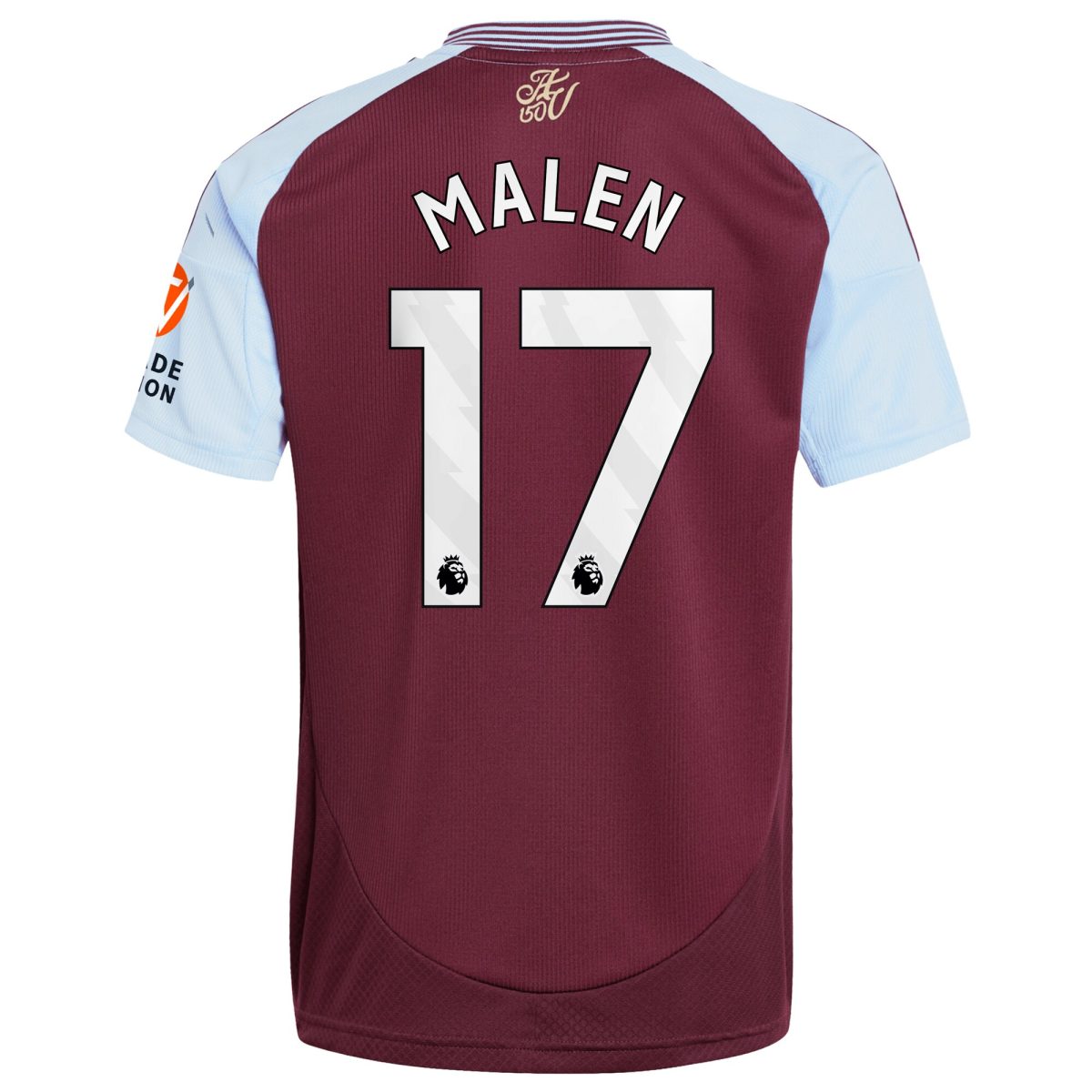 Aston Villa aston villa adidas home shirt 2024-25 with malen 17 printing Collection | AVFC Jerseys & Fan Gear
