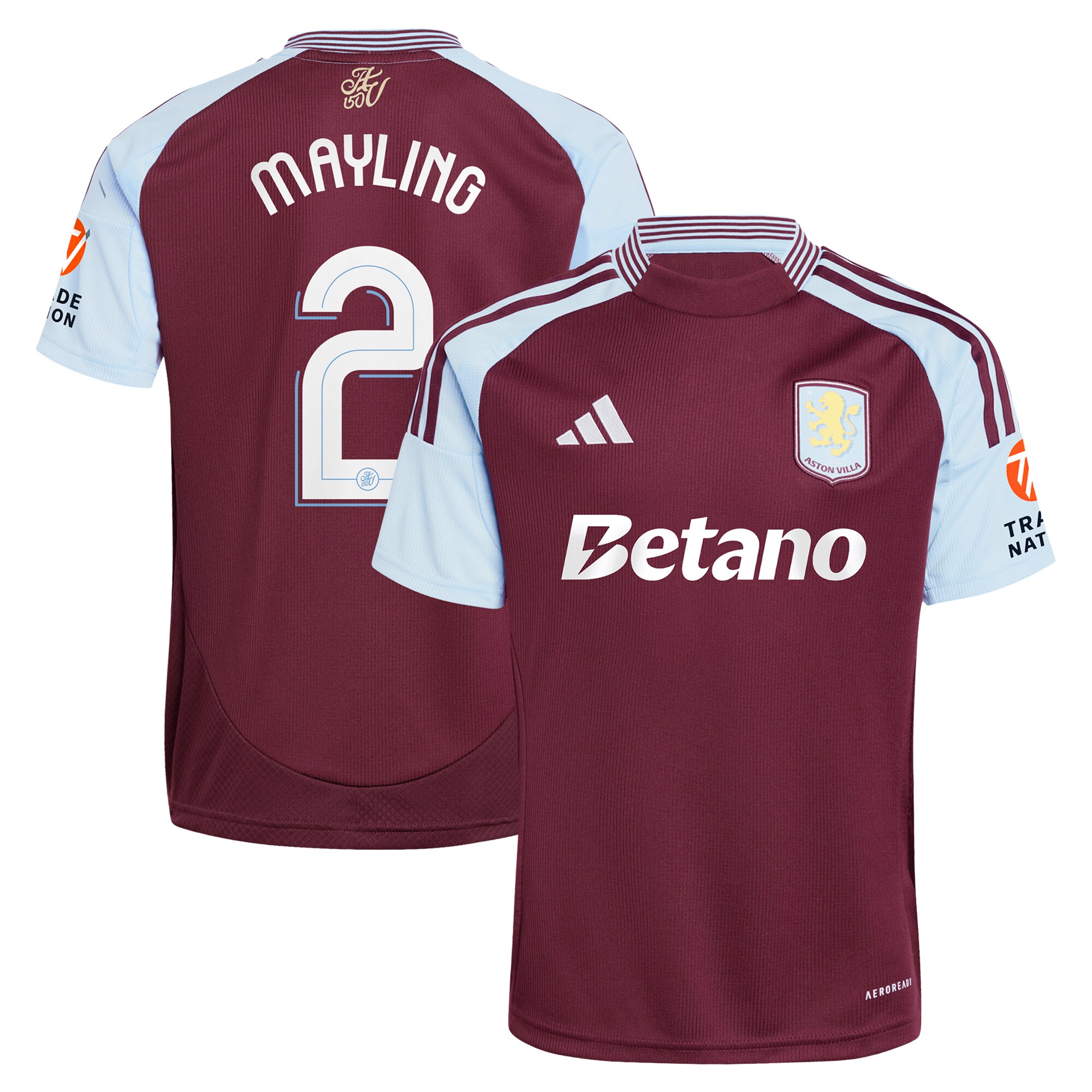 Aston Villa aston villa adidas home shirt 2024-25 with mayling 2 cup printing Collection | AVFC Jerseys & Fan Gear