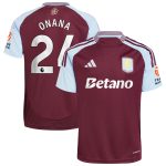 Aston Villa aston villa adidas home shirt 2024-25 with onana 24 printing Collection | AVFC Jerseys & Fan Gear