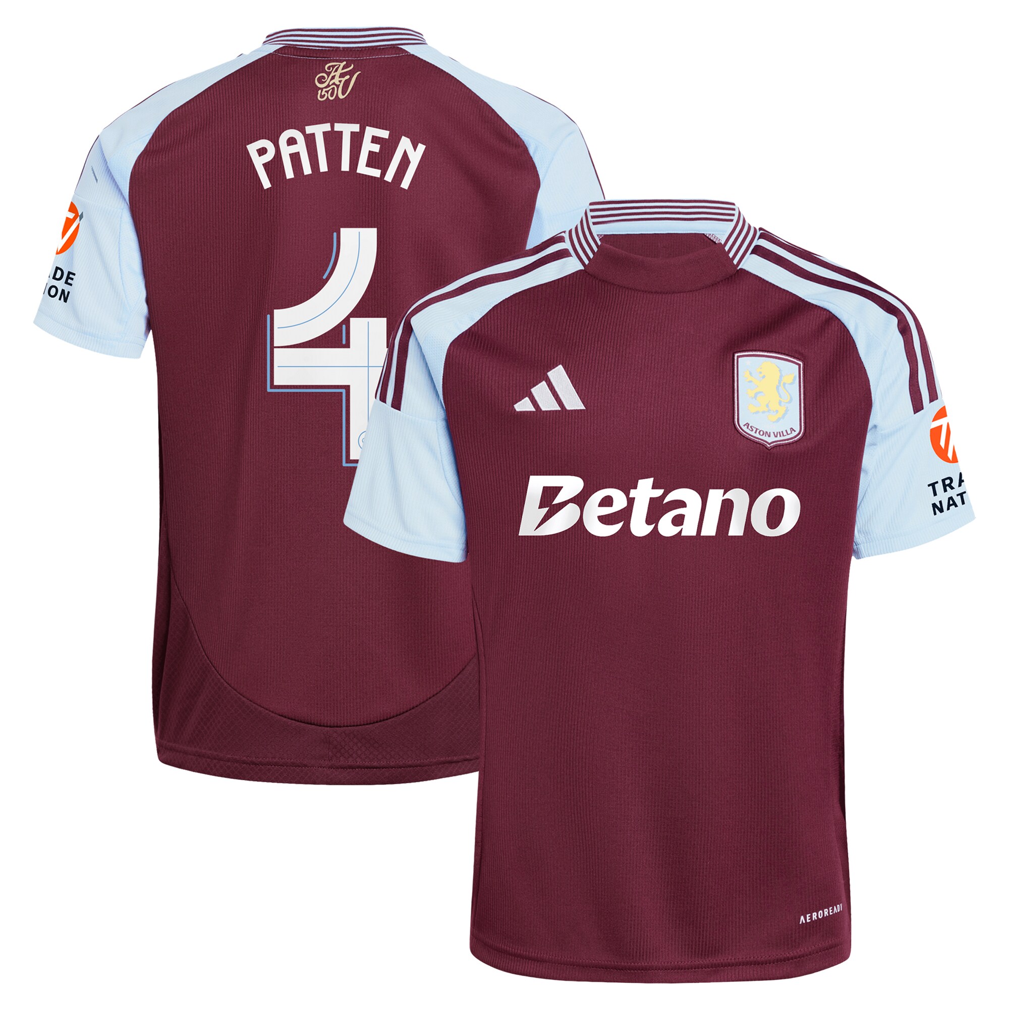 Aston Villa aston villa adidas home shirt 2024-25 with patten 4 cup printing Collection | AVFC Jerseys & Fan Gear