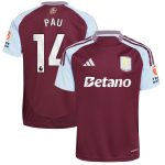 Aston Villa aston villa adidas home shirt 2024-25 with pau 14 printing Collection | AVFC Jerseys & Fan Gear
