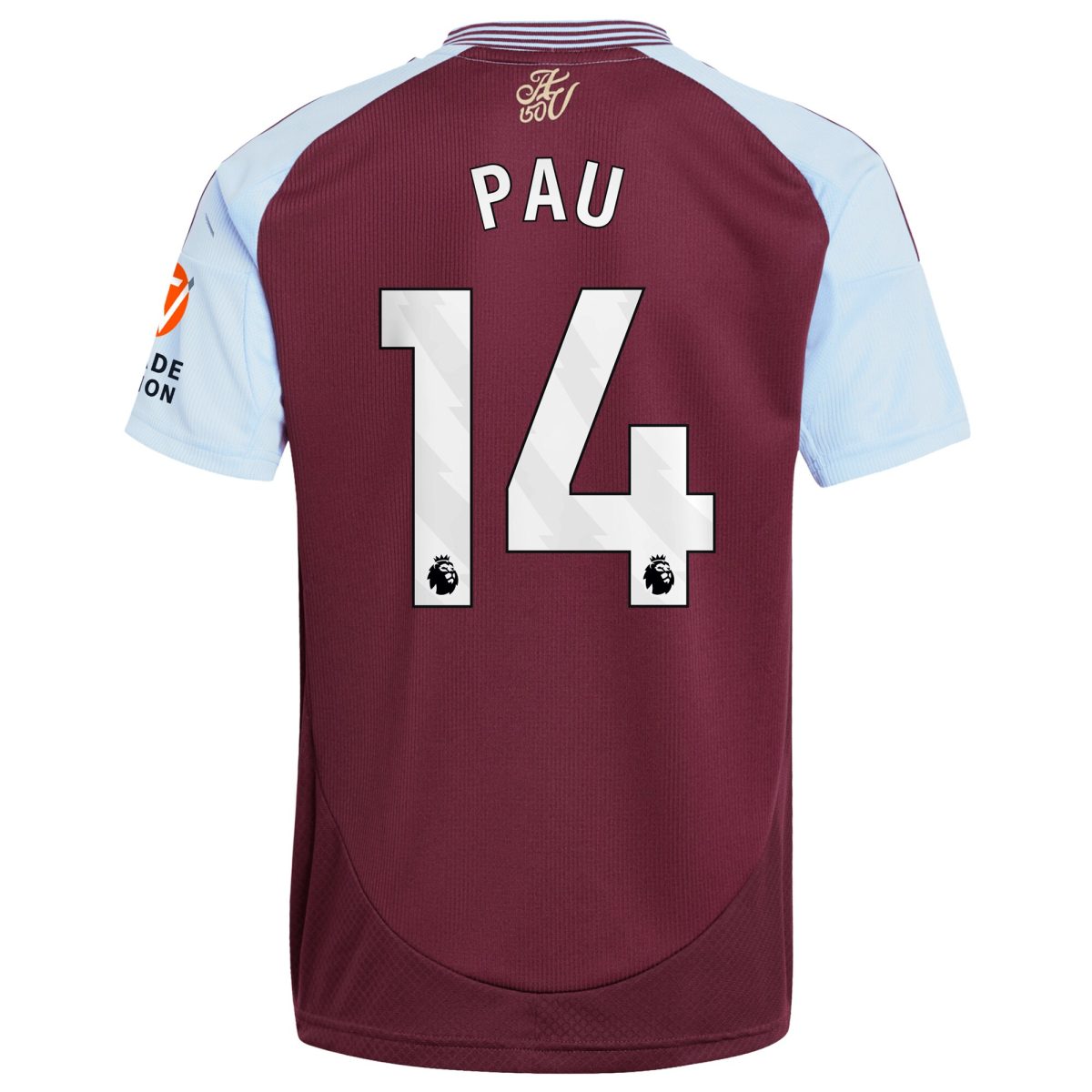 Aston Villa aston villa adidas home shirt 2024-25 with pau 14 printing Collection | AVFC Jerseys & Fan Gear