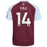 Aston Villa aston villa adidas home shirt 2024-25 with pau 14 printing Collection | AVFC Jerseys & Fan Gear