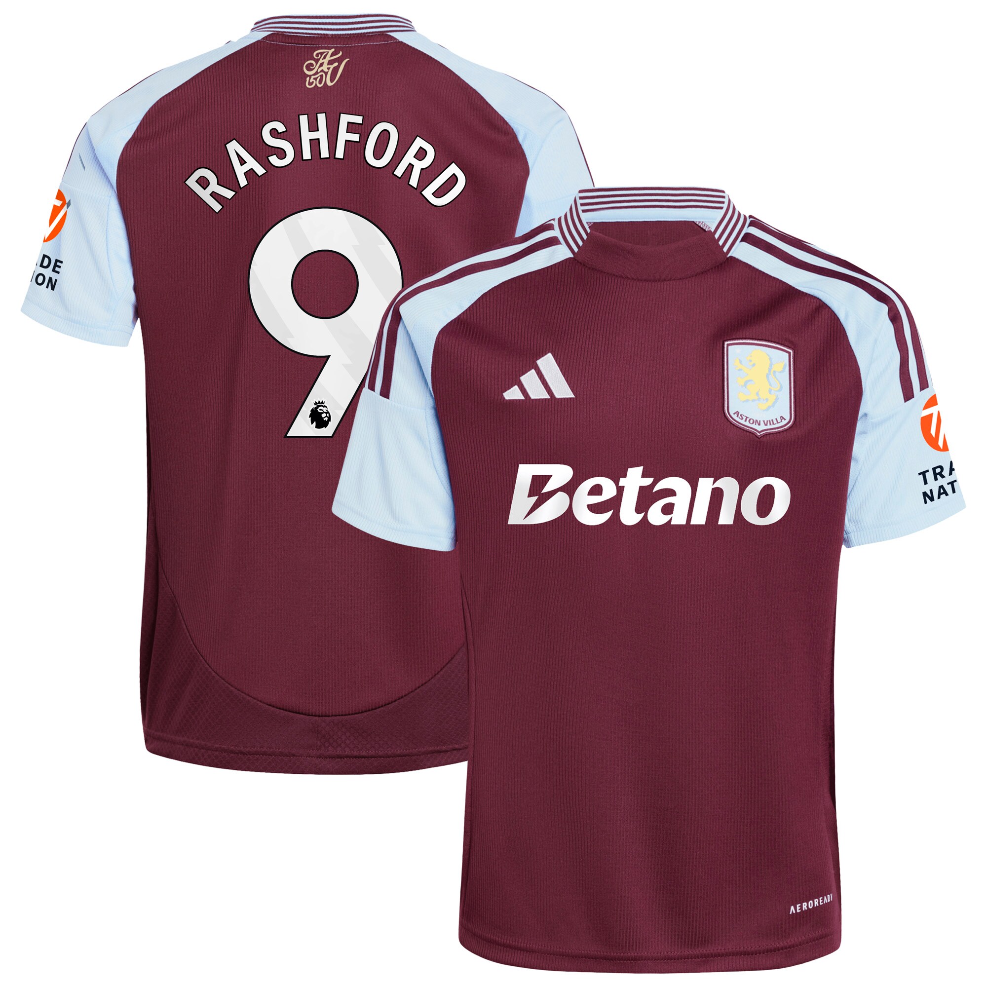 Aston Villa aston villa adidas home shirt 2024-25 with rashford 9 printing Collection | AVFC Jerseys & Fan Gear