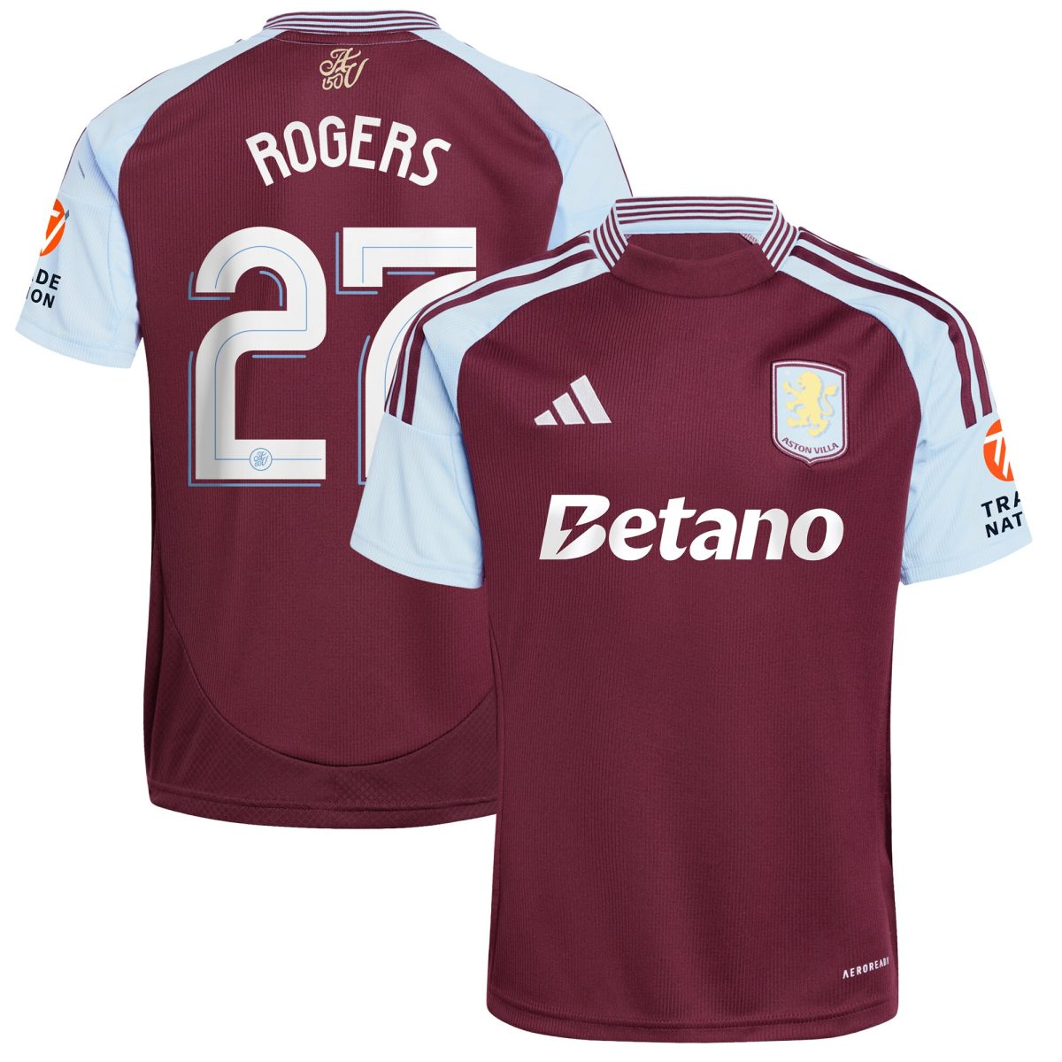 Aston Villa aston villa adidas home shirt 2024-25 with rogers 27 cup printing Collection | AVFC Jerseys & Fan Gear