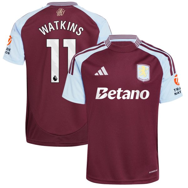Aston Villa aston villa adidas home shirt 2024-25 with watkins 11 printing Collection | AVFC Jerseys & Fan Gear