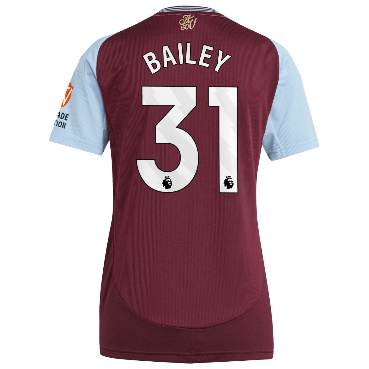 Aston Villa aston villa adidas home shirt 2024-25 – womens with bailey 31 printing Collection | AVFC Jerseys & Fan Gear