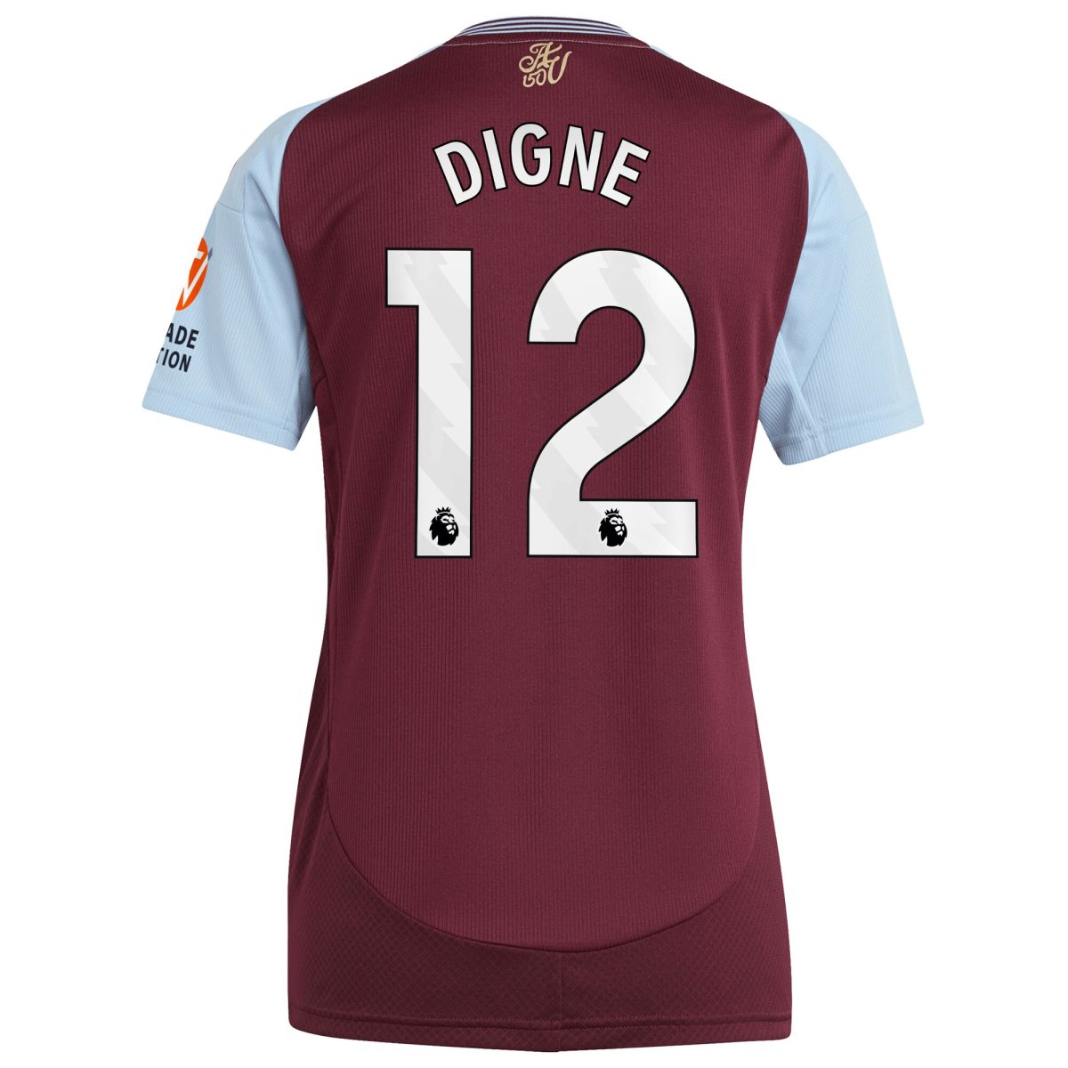 Aston Villa aston villa adidas home shirt 2024-25 – womens with digne 12 printing Collection | AVFC Jerseys & Fan Gear