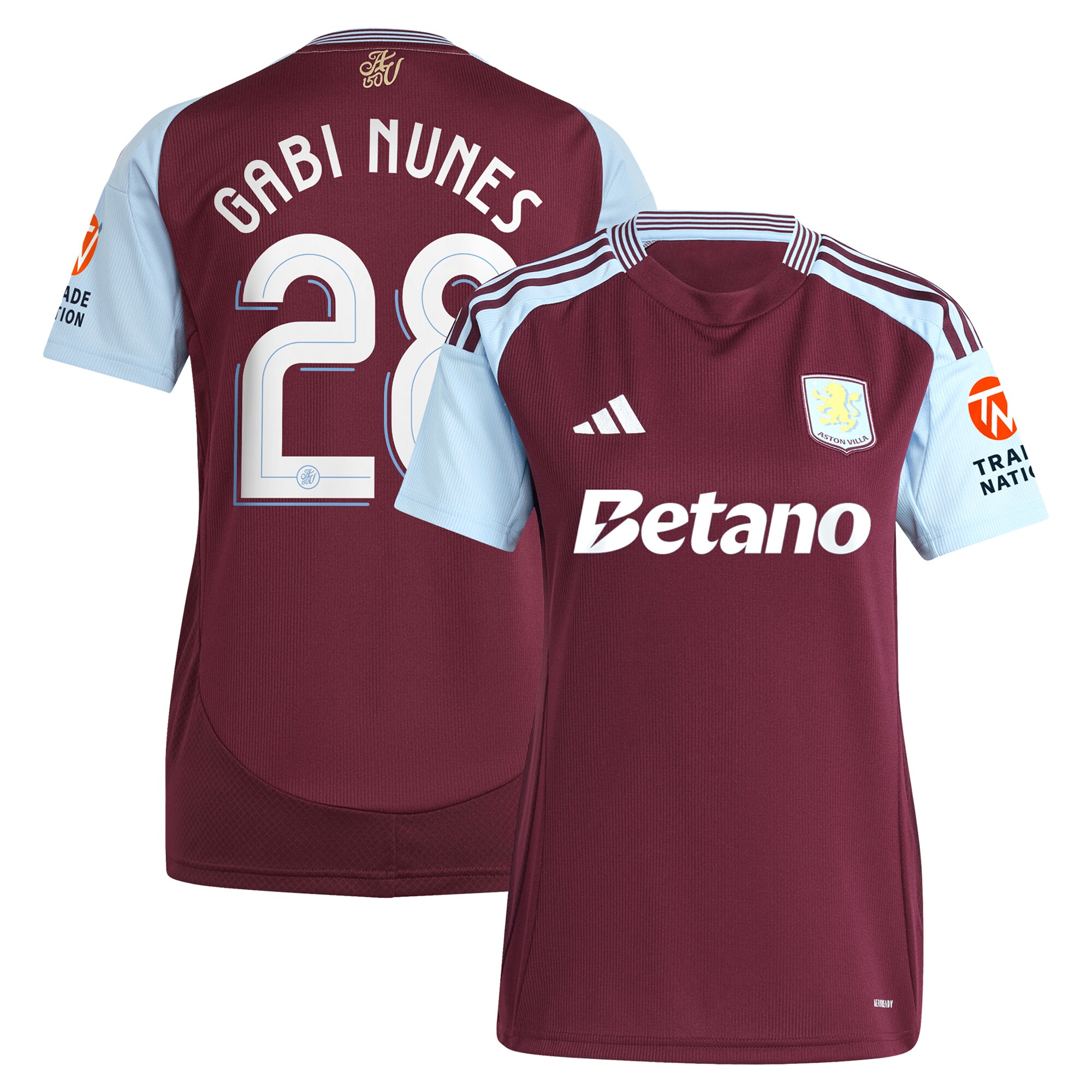 Aston Villa aston villa adidas home shirt 2024-25 – womens with gabi nunes 28 cup printing Collection | AVFC Jerseys & Fan Gear