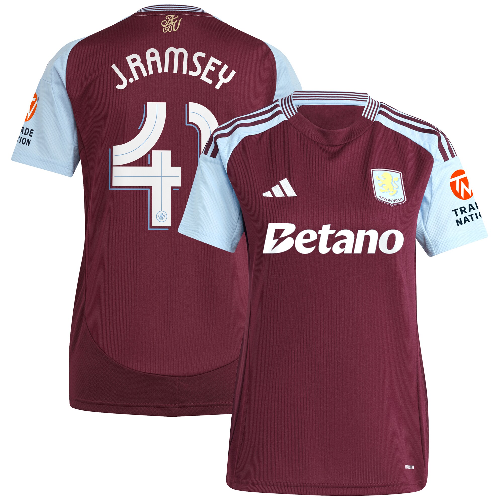 Aston Villa aston villa adidas home shirt 2024-25 – womens with j. ramsey 41 cup printing Collection | AVFC Jerseys & Fan Gear