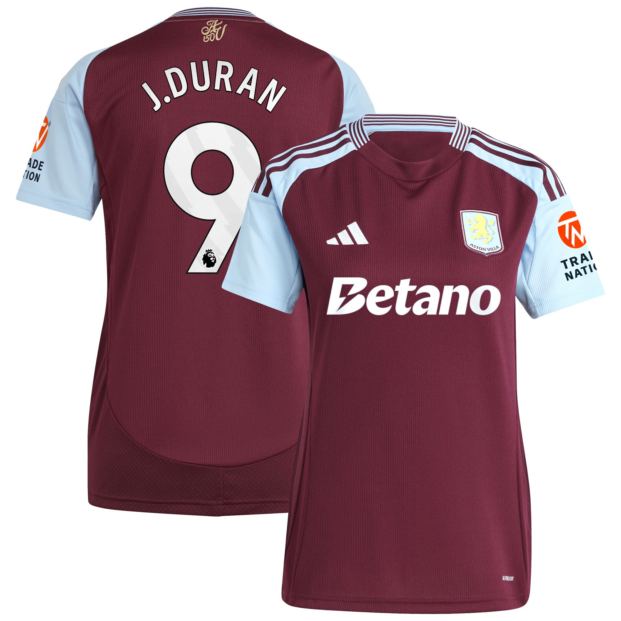 Aston Villa aston villa adidas home shirt 2024-25 – womens with j.duran 9 printing Collection | AVFC Jerseys & Fan Gear