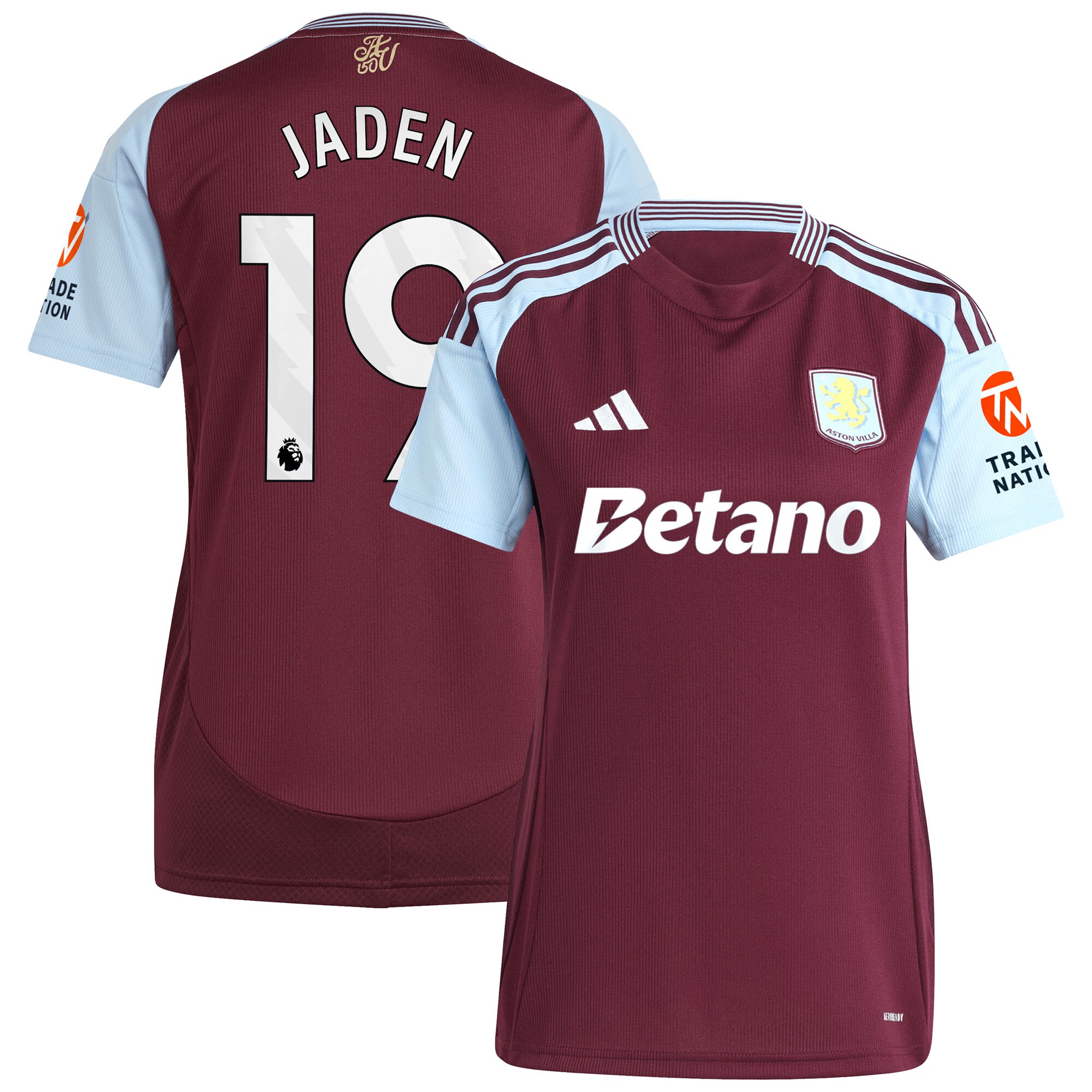 Aston Villa aston villa adidas home shirt 2024-25 – womens with jaden 19 printing Collection | AVFC Jerseys & Fan Gear