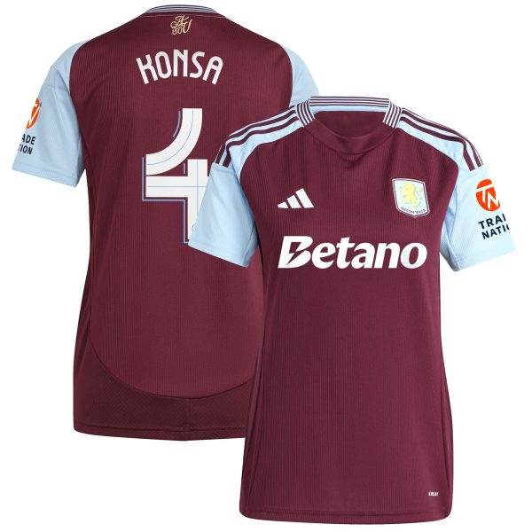 Aston Villa aston villa adidas home shirt 2024-25 – womens with konsa 4 cup printing Collection | AVFC Jerseys & Fan Gear
