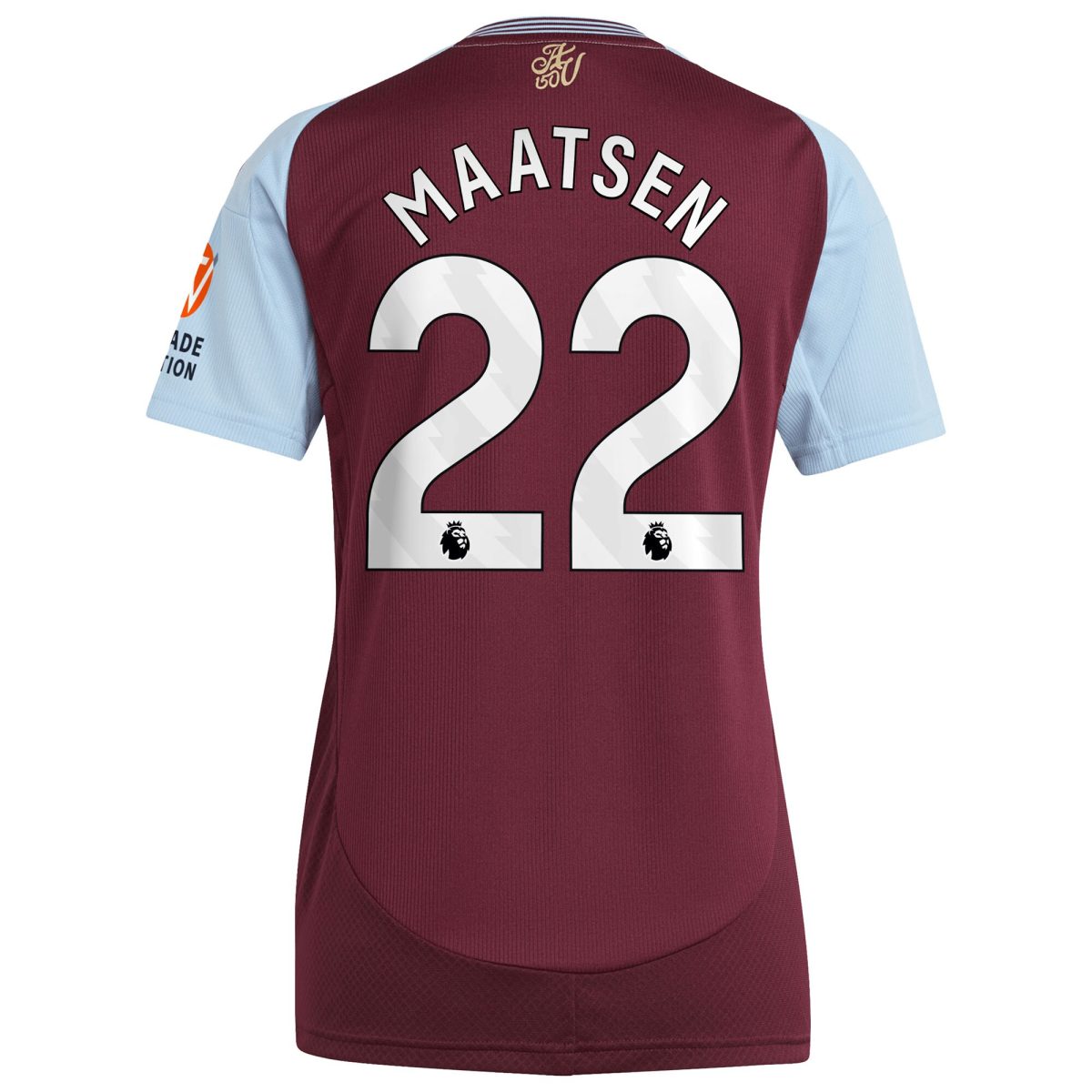 Aston Villa aston villa adidas home shirt 2024-25 – womens with maatsen 22 printing Collection | AVFC Jerseys & Fan Gear