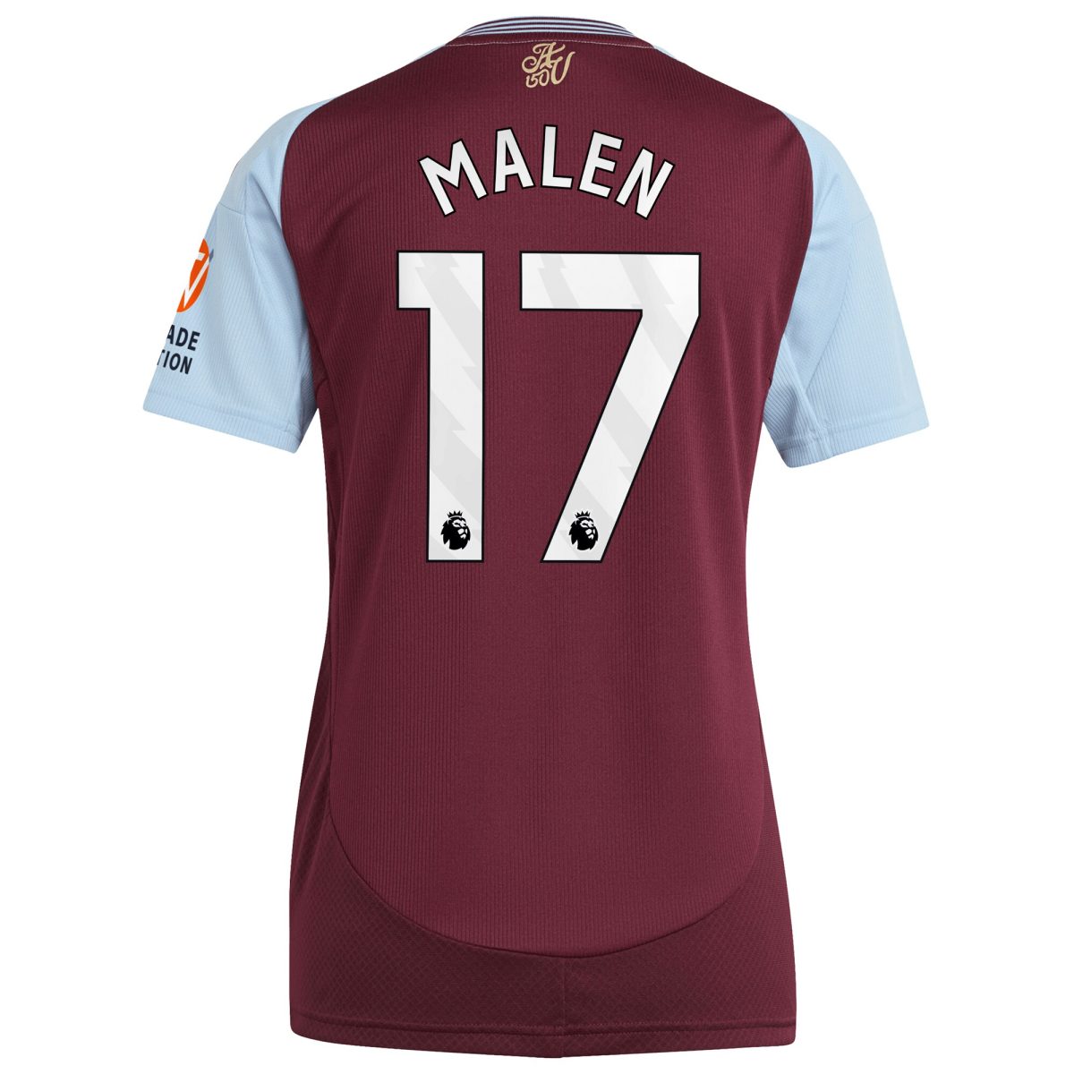 Aston Villa aston villa adidas home shirt 2024-25 – womens with malen 17 printing Collection | AVFC Jerseys & Fan Gear