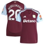 Aston Villa aston villa adidas home shirt 2024-25 – womens with nedeljković 20 printing Collection | AVFC Jerseys & Fan Gear