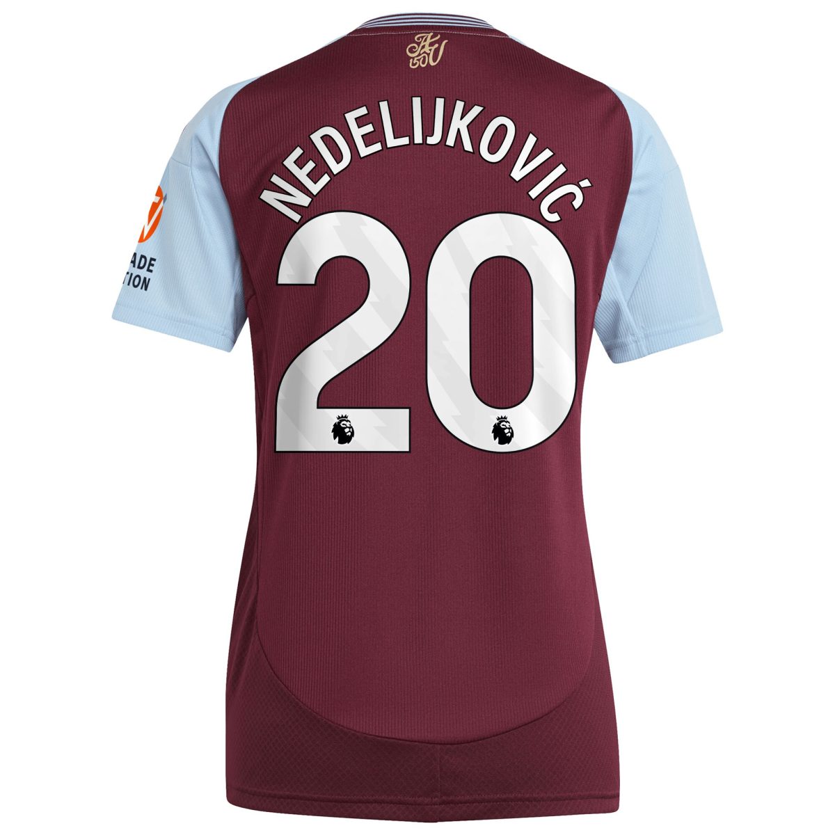 Aston Villa aston villa adidas home shirt 2024-25 – womens with nedeljković 20 printing Collection | AVFC Jerseys & Fan Gear