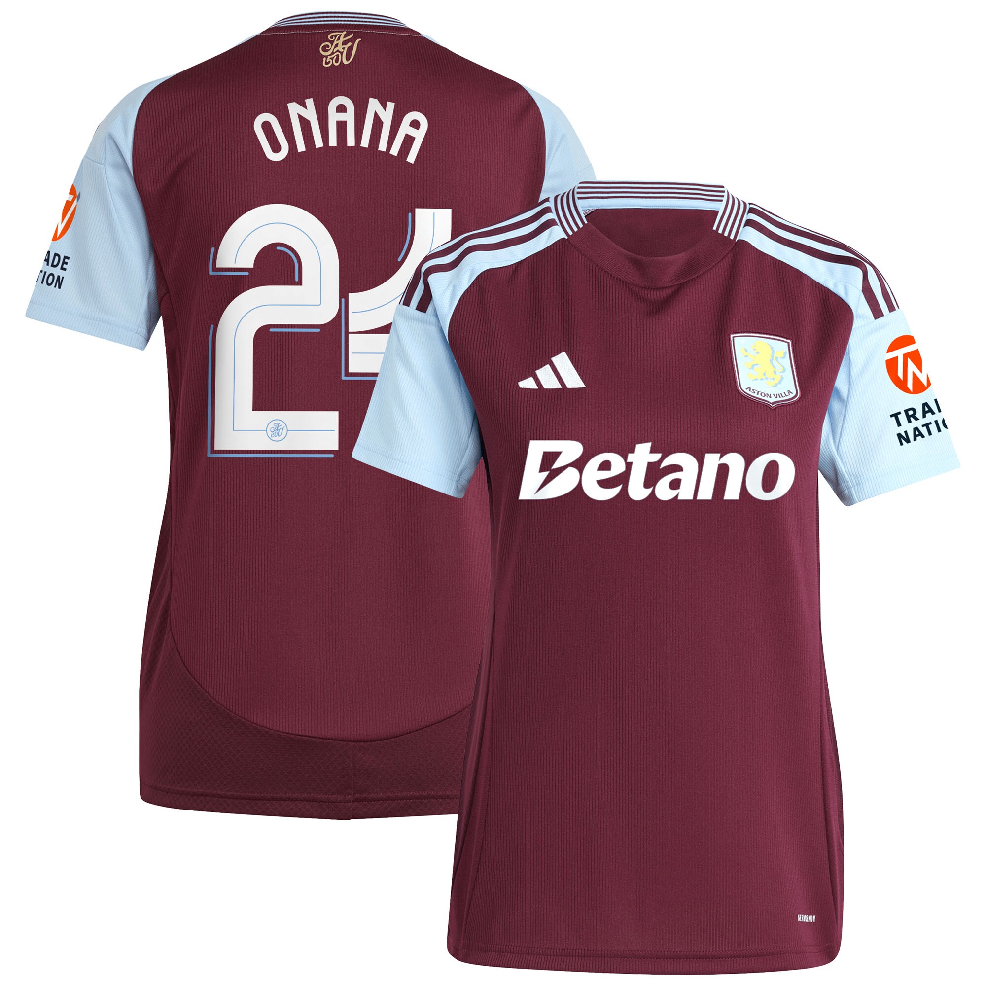 Aston Villa aston villa adidas home shirt 2024-25 – womens with onana 24 cup printing Collection | AVFC Jerseys & Fan Gear
