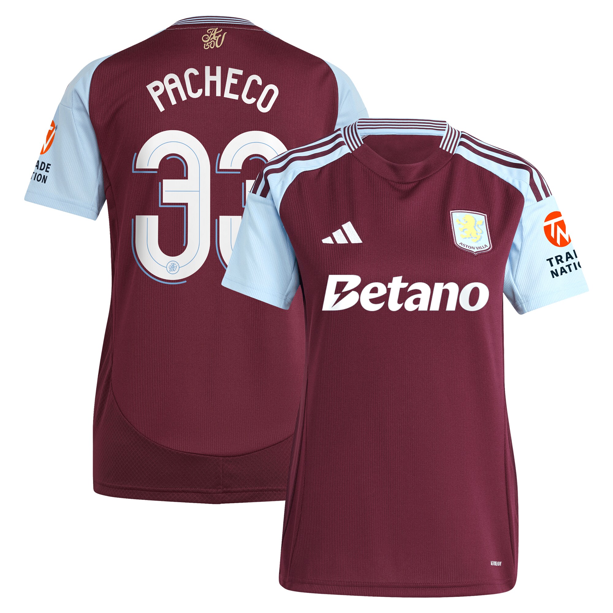 Aston Villa aston villa adidas home shirt 2024-25 – womens with pacheco 33 cup printing Collection | AVFC Jerseys & Fan Gear