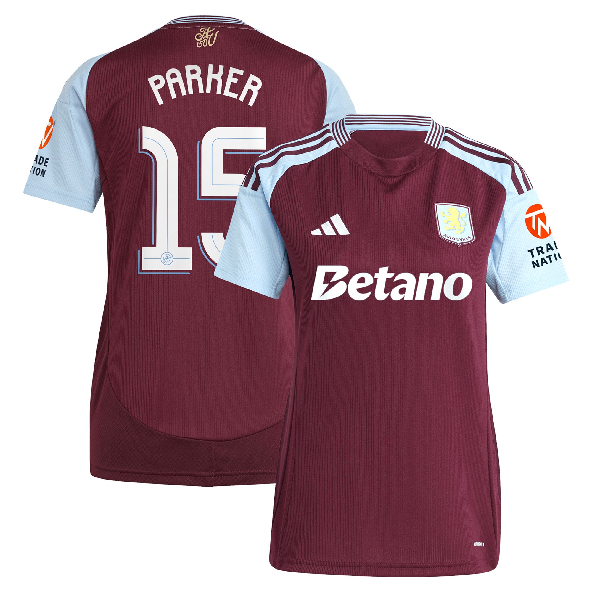 Aston Villa aston villa adidas home shirt 2024-25 – womens with parker 15 cup printing Collection | AVFC Jerseys & Fan Gear