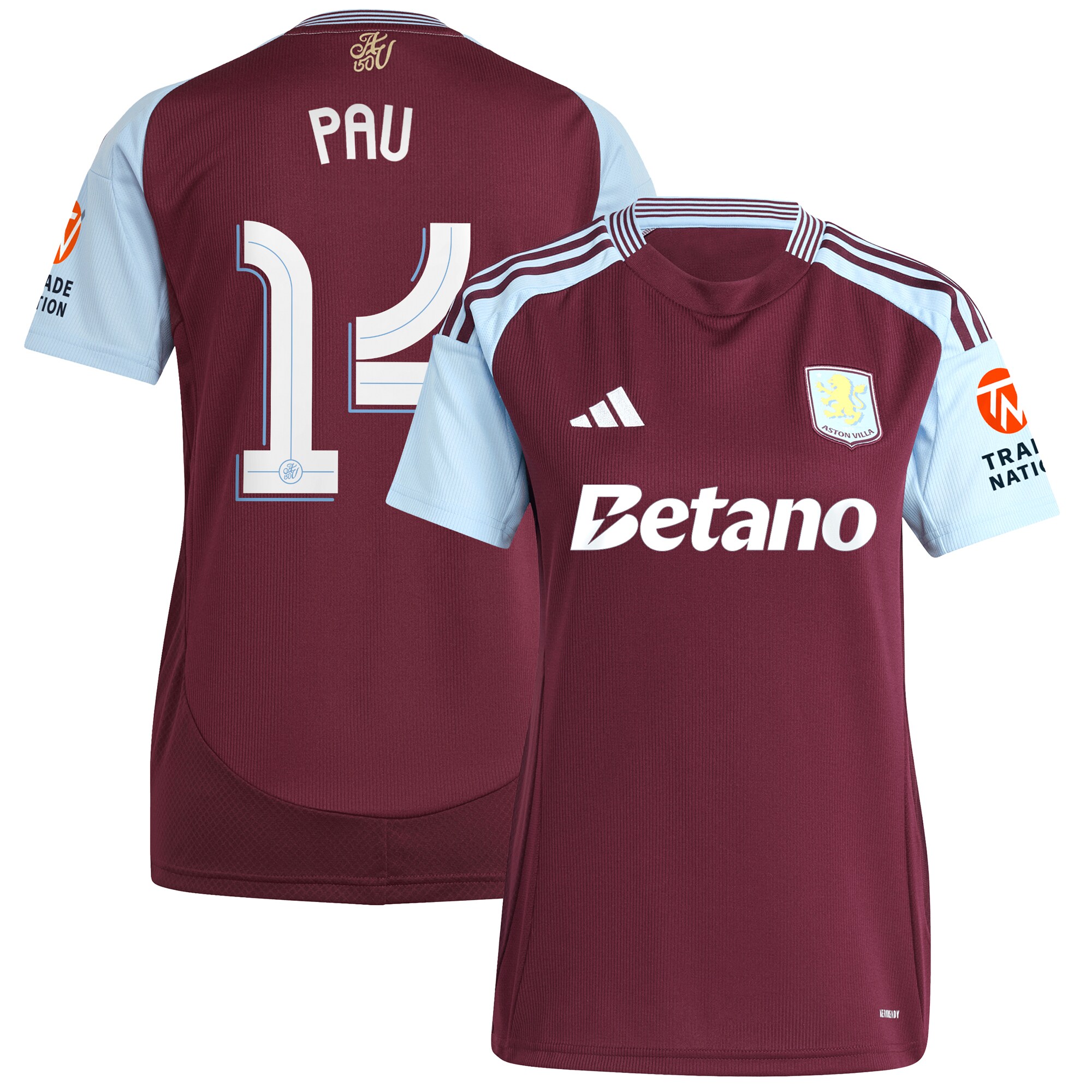 Aston Villa aston villa adidas home shirt 2024-25 – womens with pau 14 cup printing Collection | AVFC Jerseys & Fan Gear