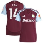 Aston Villa aston villa adidas home shirt 2024-25 – womens with pau 14 printing Collection | AVFC Jerseys & Fan Gear