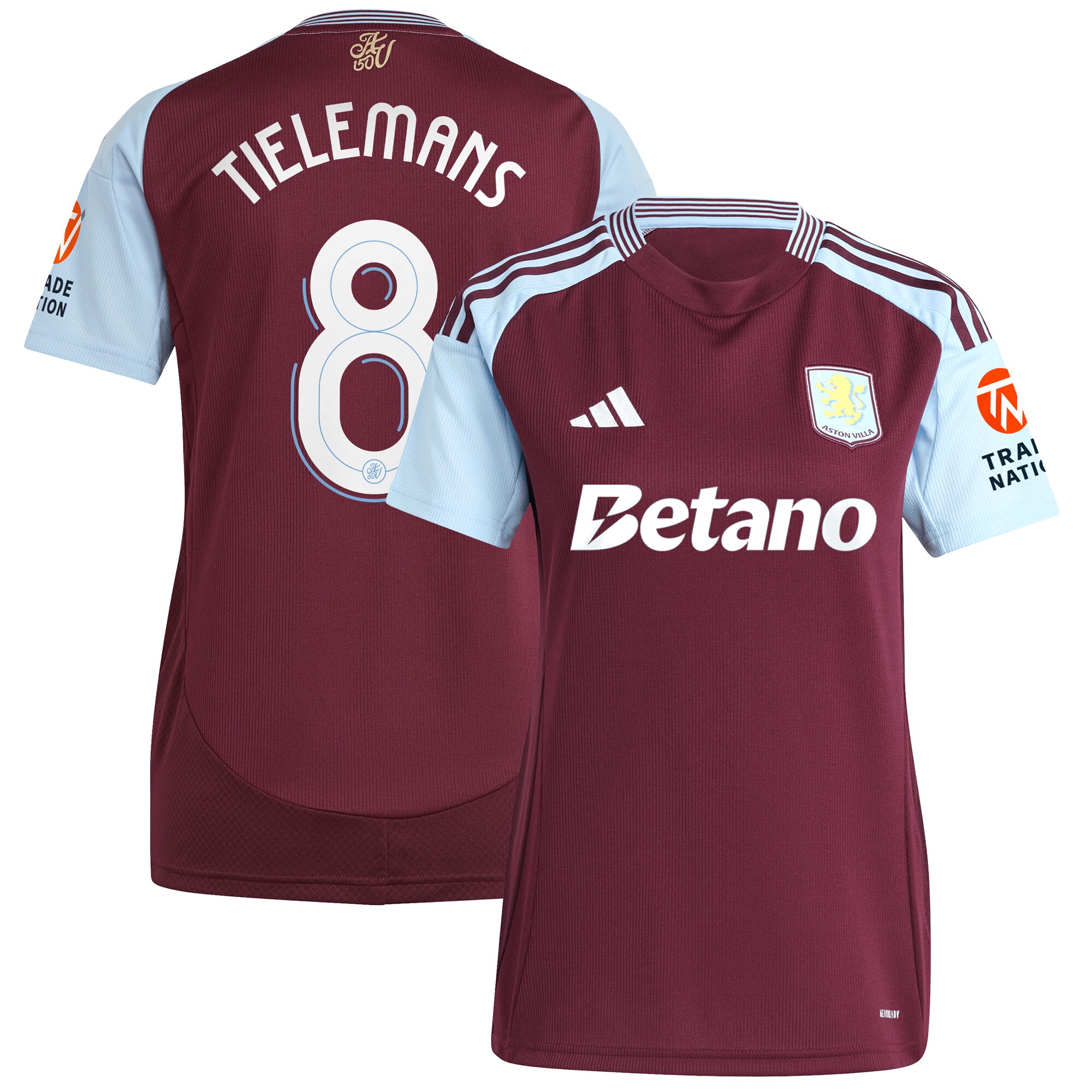 Aston Villa aston villa adidas home shirt 2024-25 – womens with tielemans 8 cup printing Collection | AVFC Jerseys & Fan Gear