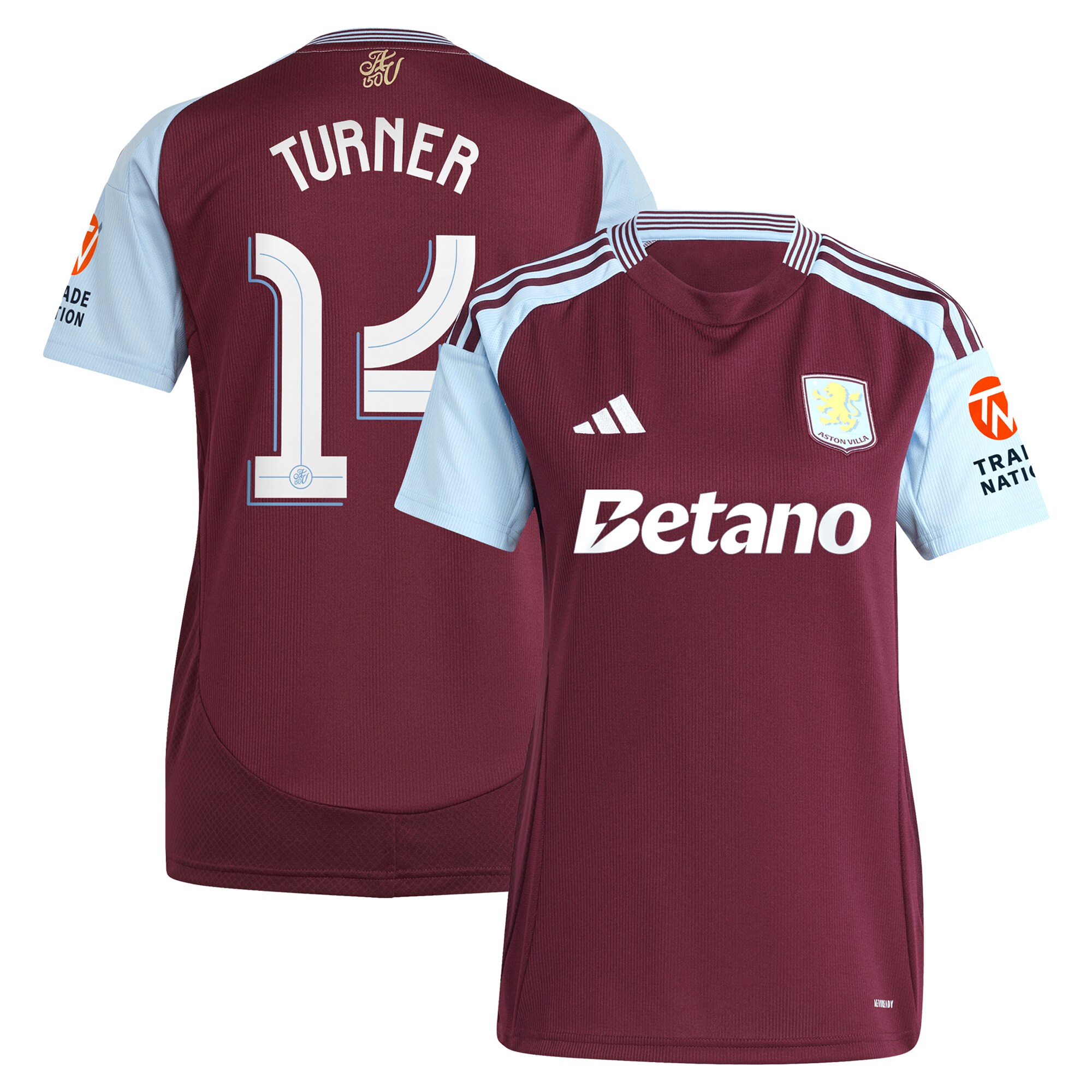 Aston Villa aston villa adidas home shirt 2024-25 – womens with turner 14 cup printing Collection | AVFC Jerseys & Fan Gear