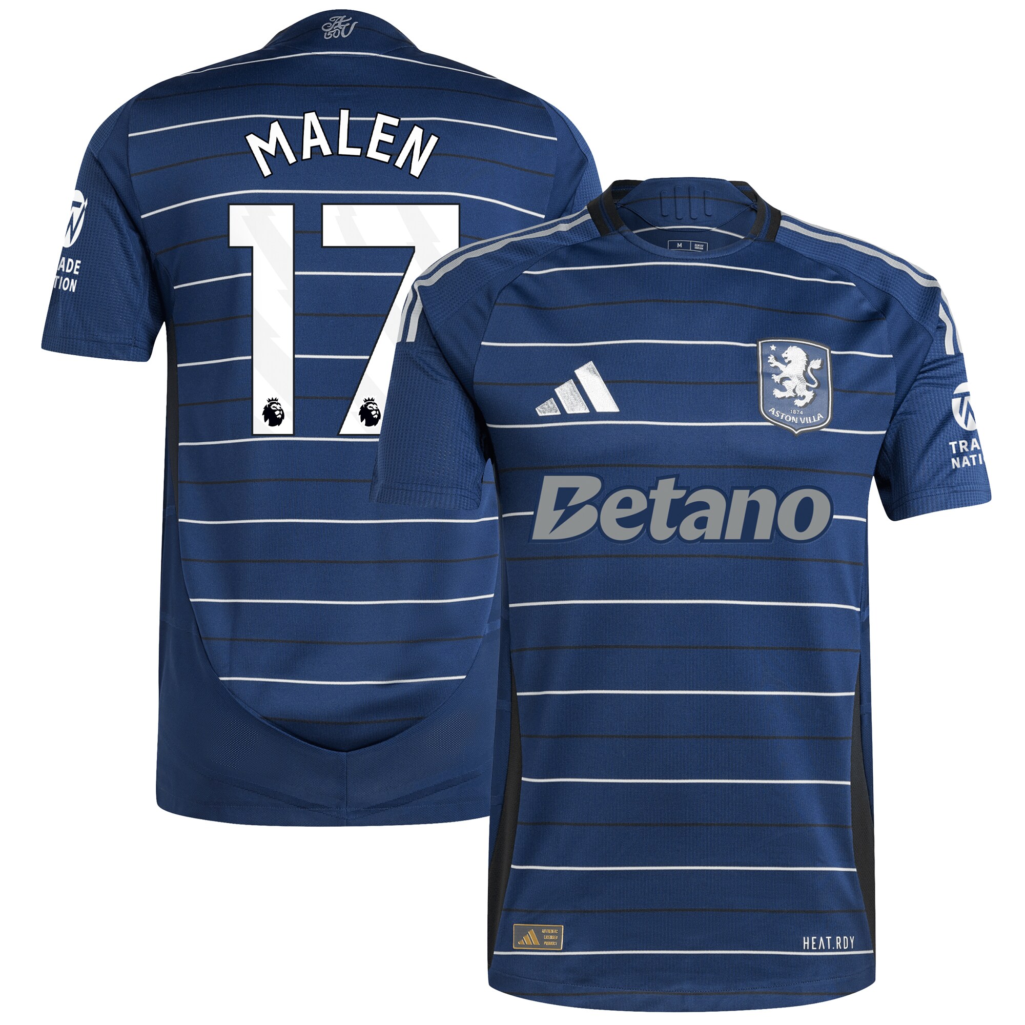Aston Villa aston villa adidas third authentic shirt 2024-25 with malen 17 printing Collection | AVFC Jerseys & Fan Gear