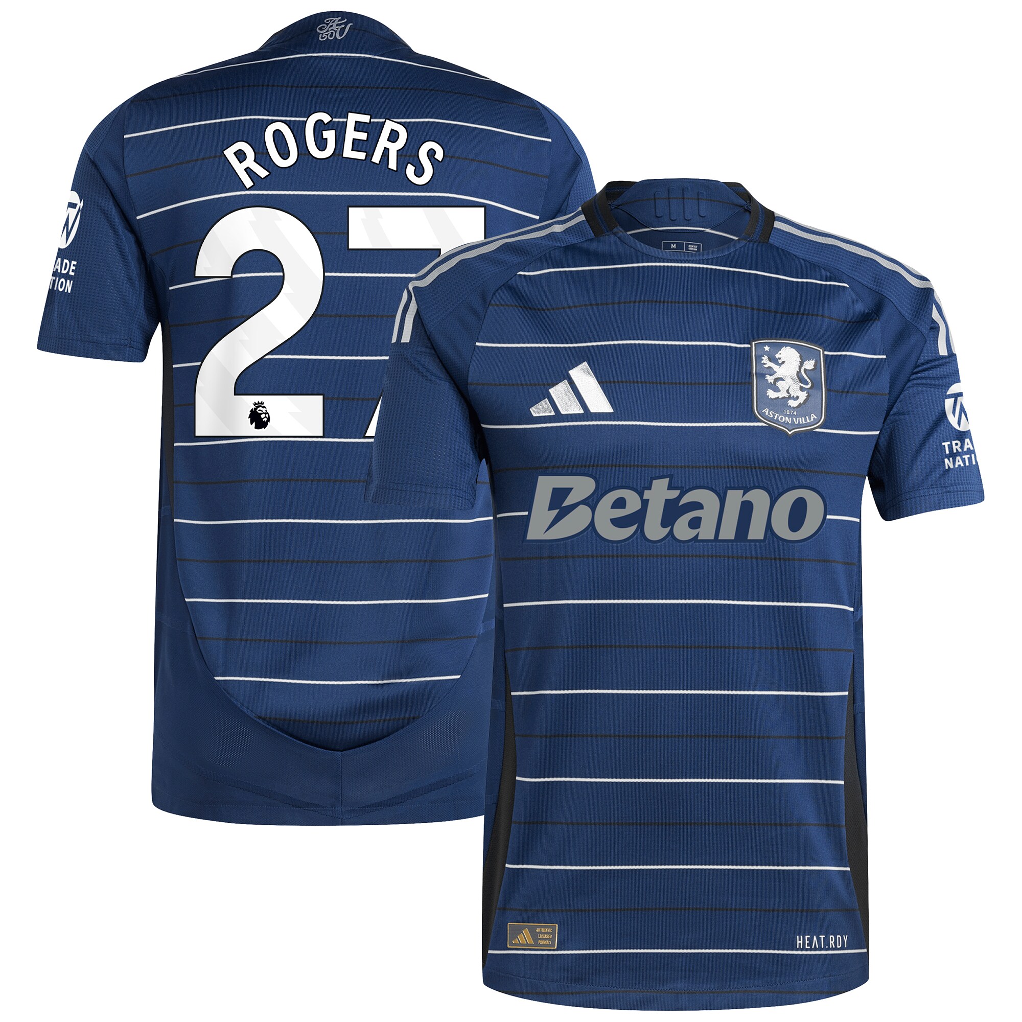Aston Villa aston villa adidas third authentic shirt 2024-25 with rogers 27 printing Collection | AVFC Jerseys & Fan Gear