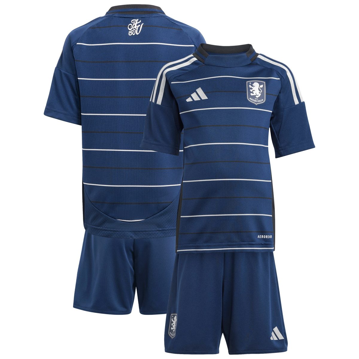 Aston Villa aston villa adidas third mini kit 2024-25 with custom printing Collection | AVFC Jerseys & Fan Gear