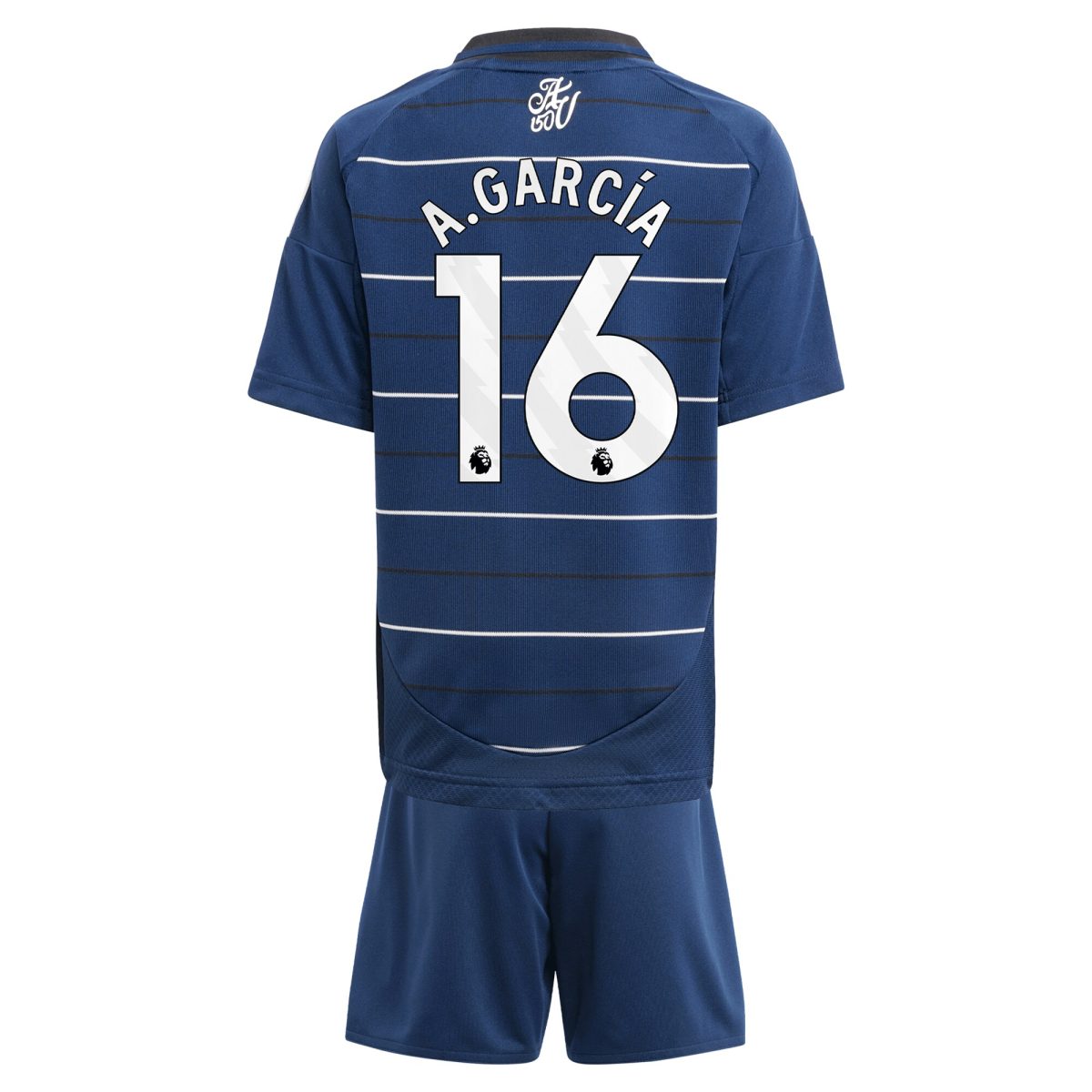 Aston Villa aston villa adidas third minikit 2024-25 with a.garcía 16 printing Collection | AVFC Jerseys & Fan Gear