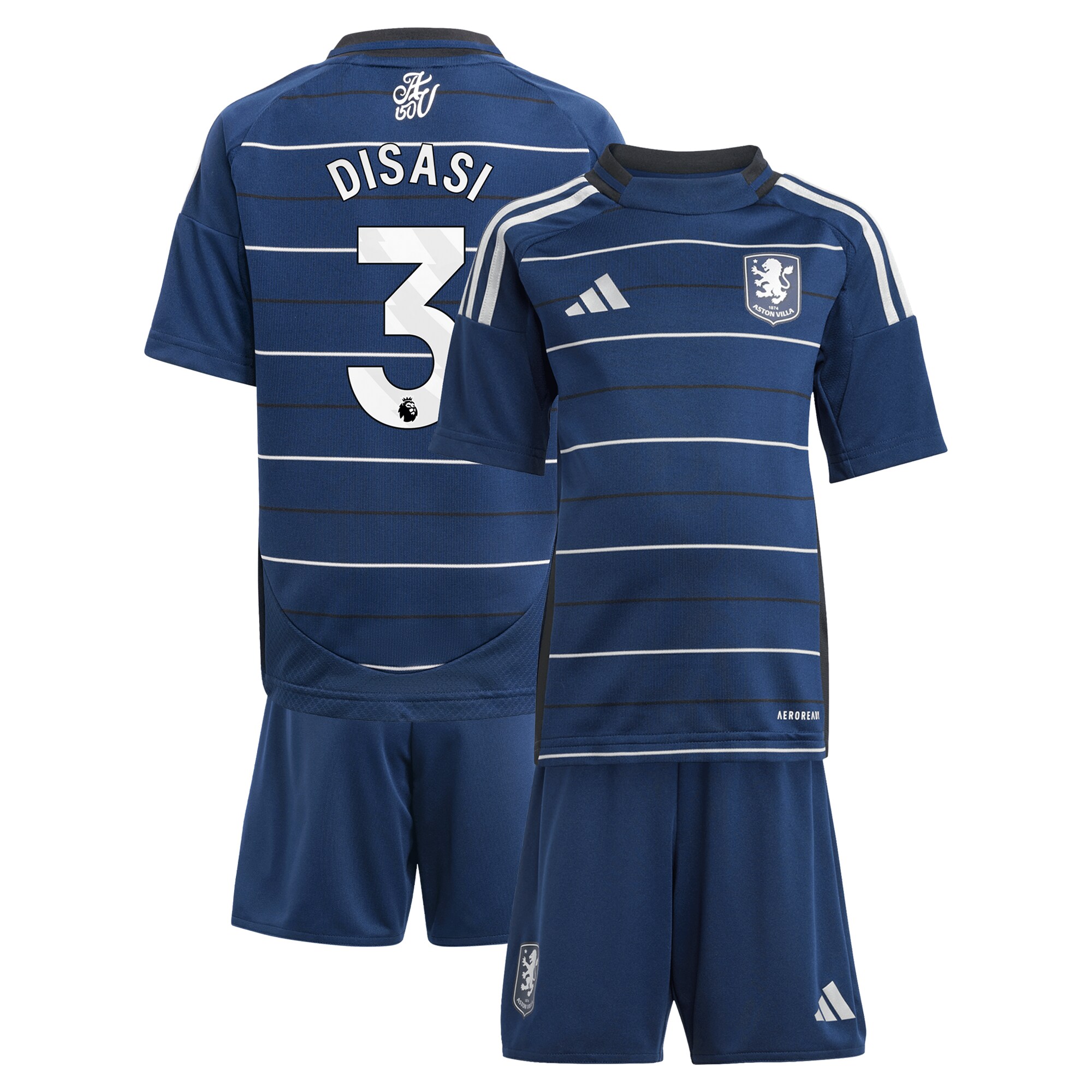 Aston Villa aston villa adidas third minikit 2024-25 with disasi 3 printing Collection | AVFC Jerseys & Fan Gear