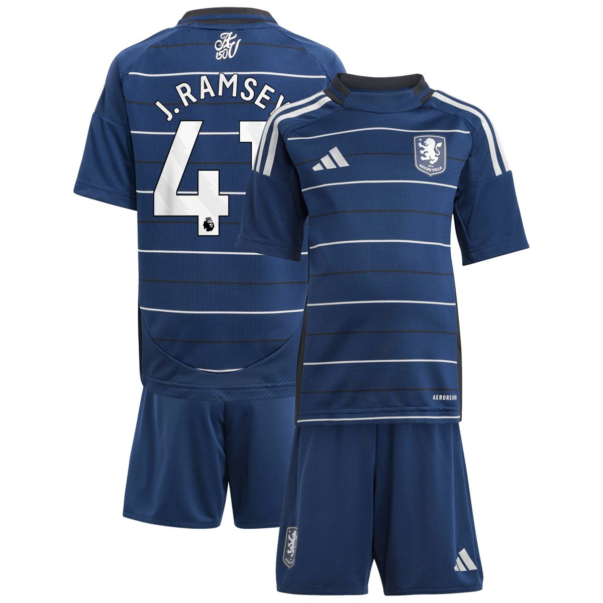 Aston Villa aston villa adidas third minikit 2024-25 with j. ramsey 41 printing Collection | AVFC Jerseys & Fan Gear