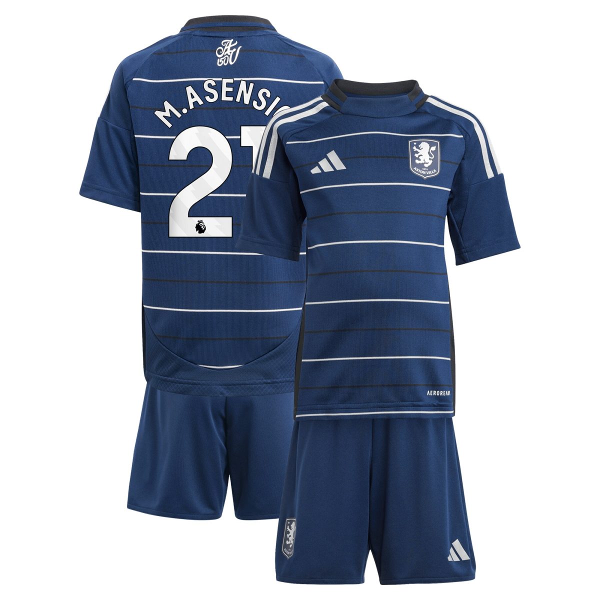 Aston Villa aston villa adidas third minikit 2024-25 with m.asensio 21 printing Collection | AVFC Jerseys & Fan Gear