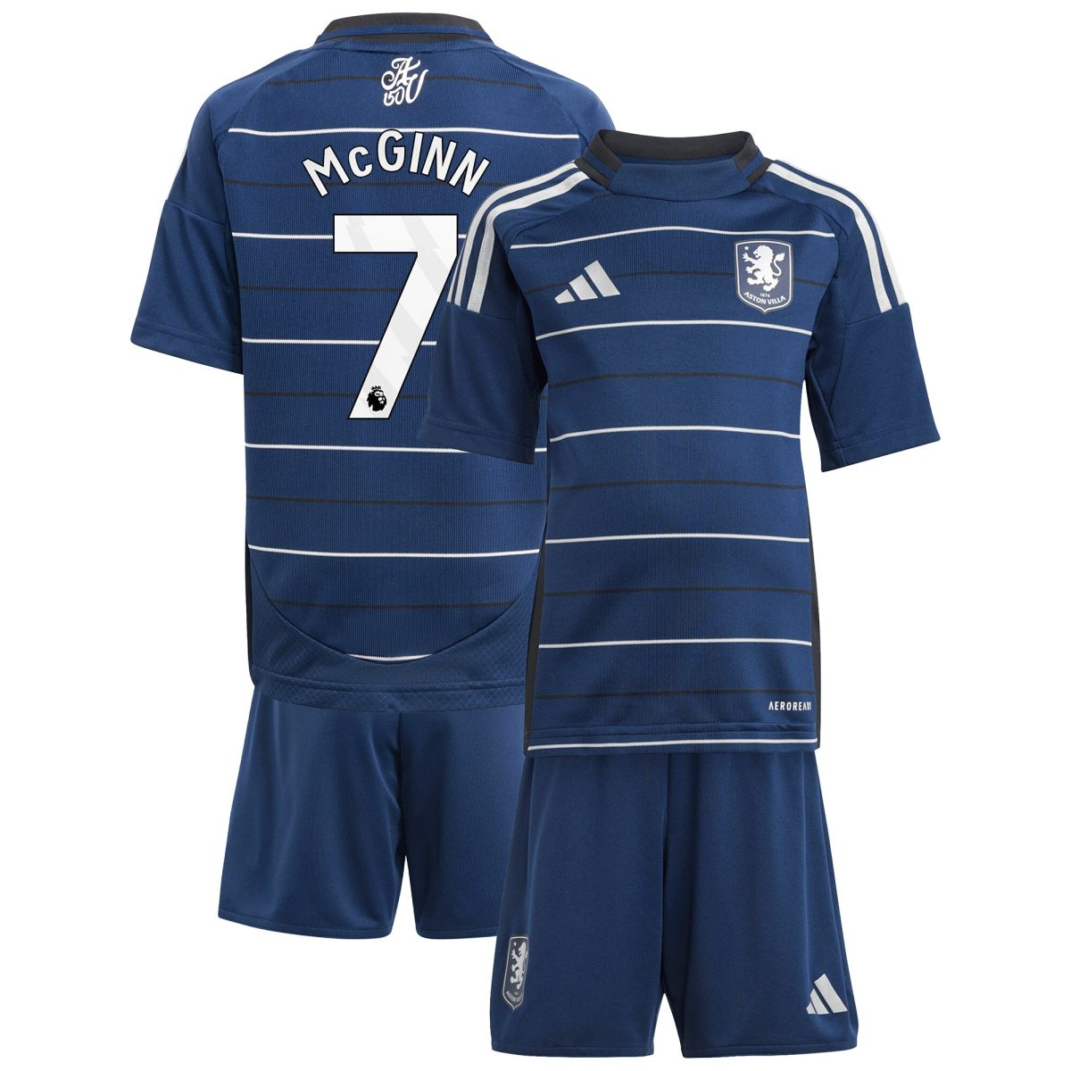 Aston Villa aston villa adidas third minikit 2024-25 with mcginn 7 printing Collection | AVFC Jerseys & Fan Gear