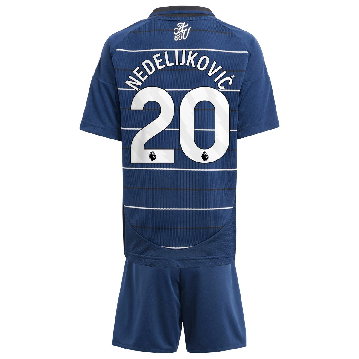 Aston Villa aston villa adidas third minikit 2024-25 with nedeljković 20 printing Collection | AVFC Jerseys & Fan Gear