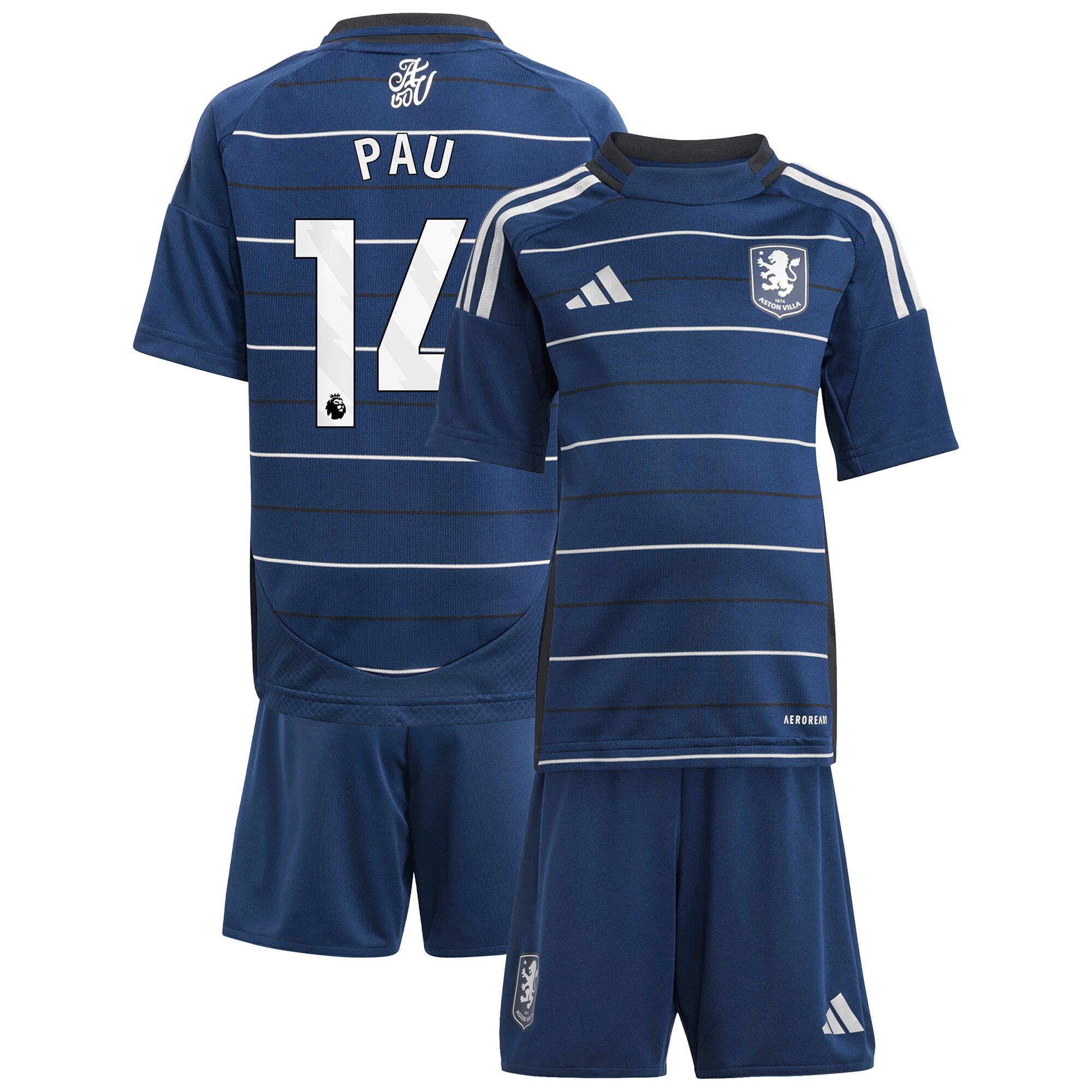 Aston Villa aston villa adidas third minikit 2024-25 with pau 14 printing Collection | AVFC Jerseys & Fan Gear