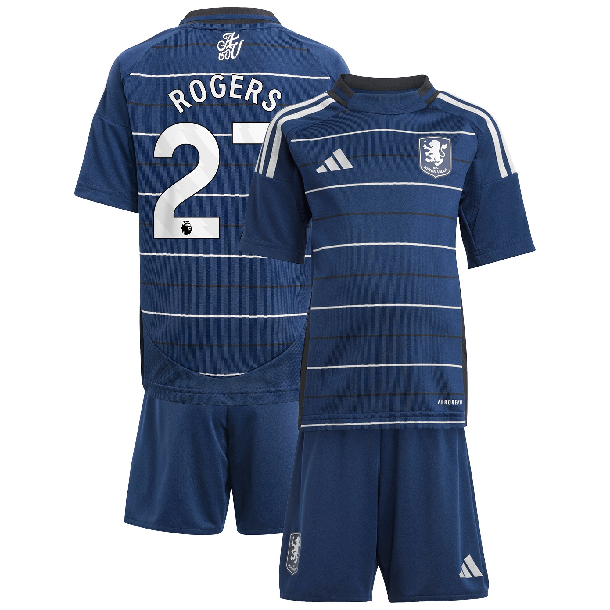 Aston Villa aston villa adidas third minikit 2024-25 with rogers 27 printing Collection | AVFC Jerseys & Fan Gear