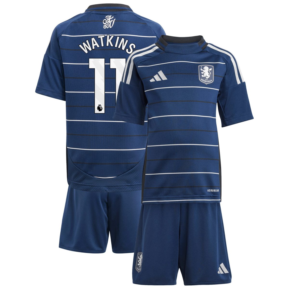 Aston Villa aston villa adidas third minikit 2024-25 with watkins 11 printing Collection | AVFC Jerseys & Fan Gear