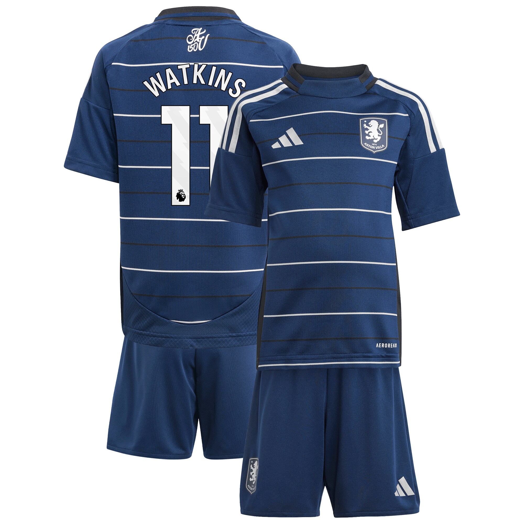 Aston Villa aston villa adidas third minikit 2024-25 with watkins 11 printing Collection | AVFC Jerseys & Fan Gear