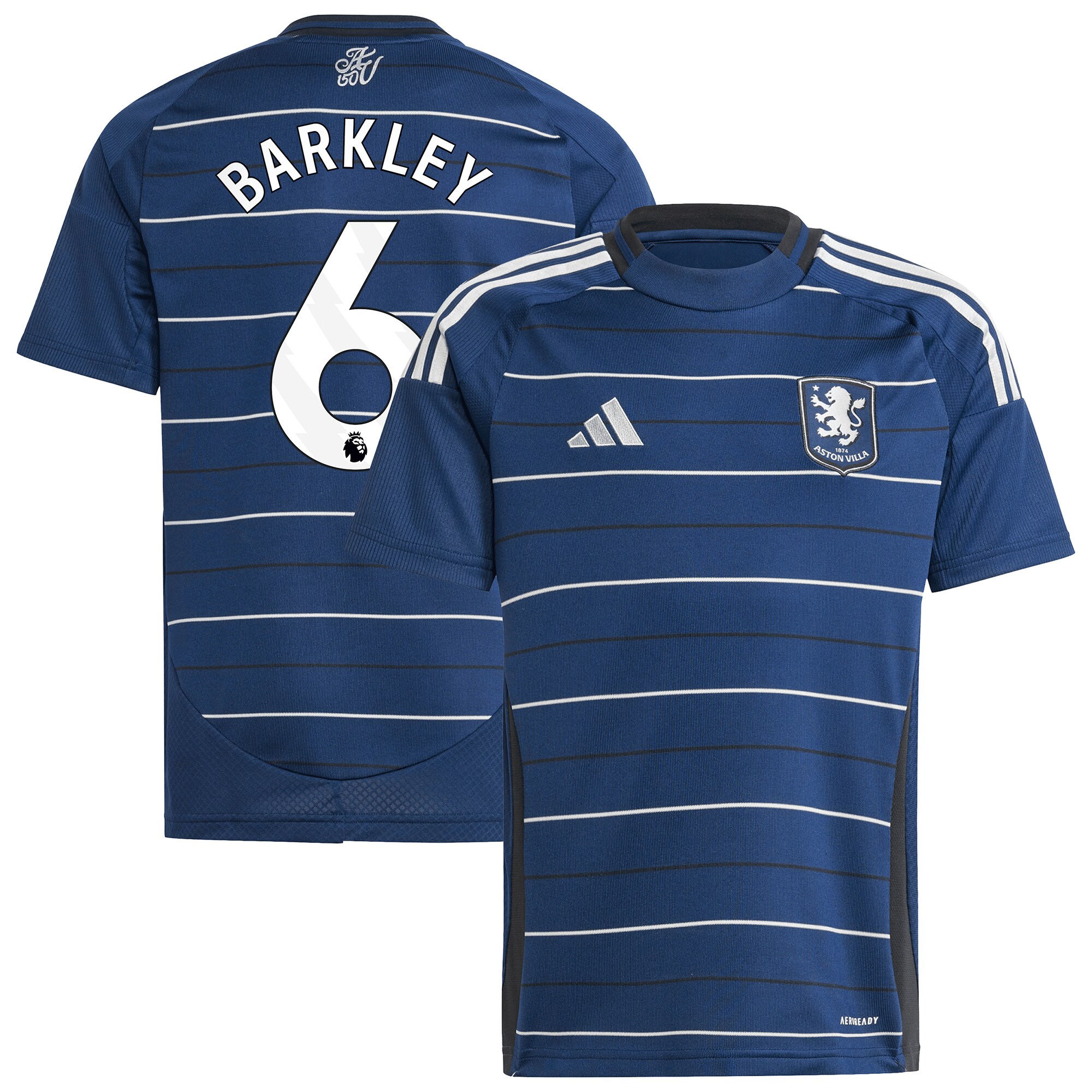 Aston Villa aston villa adidas third shirt 2024-25 – kids with barkley 6 printing Collection | AVFC Jerseys & Fan Gear