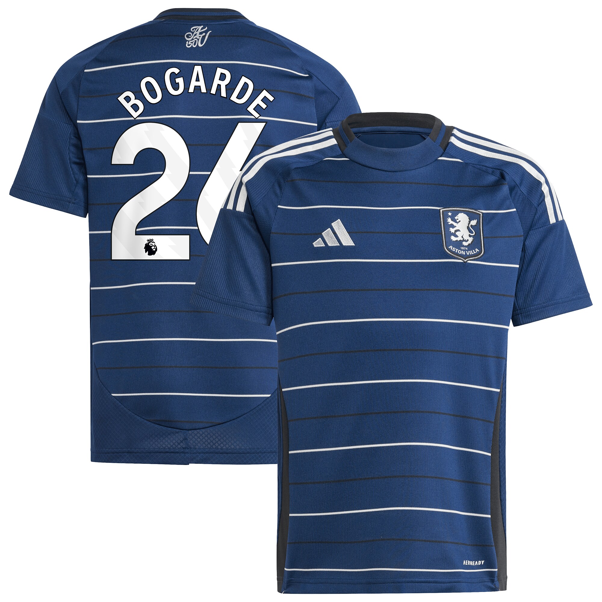 Aston Villa aston villa adidas third shirt 2024-25 – kids with bogarde 26 printing Collection | AVFC Jerseys & Fan Gear