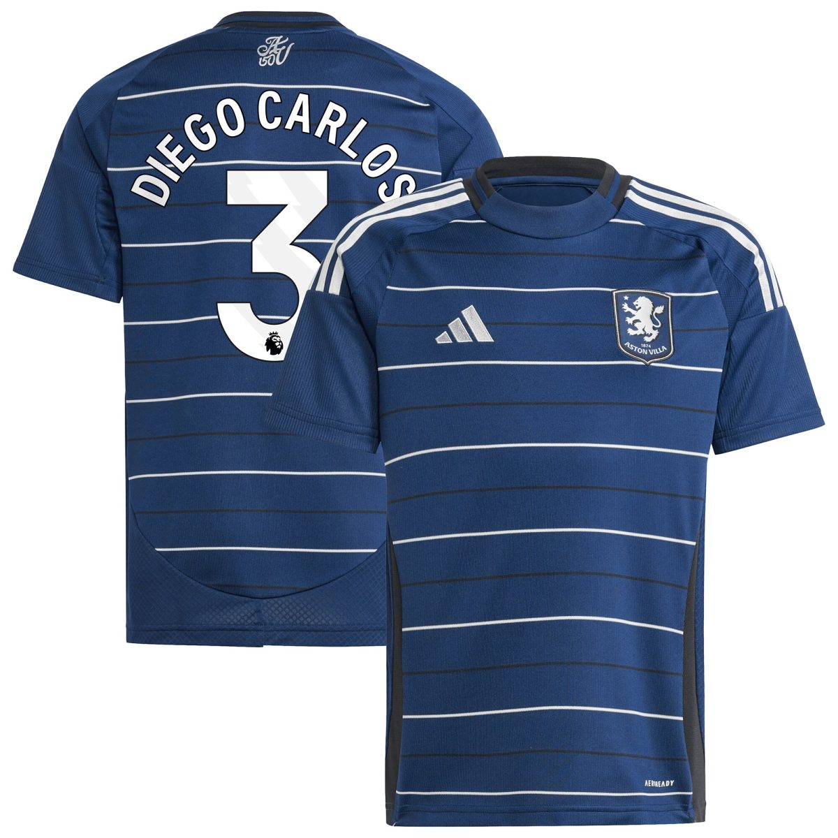 Aston Villa aston villa adidas third shirt 2024-25 – kids with diego carlos 3 printing Collection | AVFC Jerseys & Fan Gear