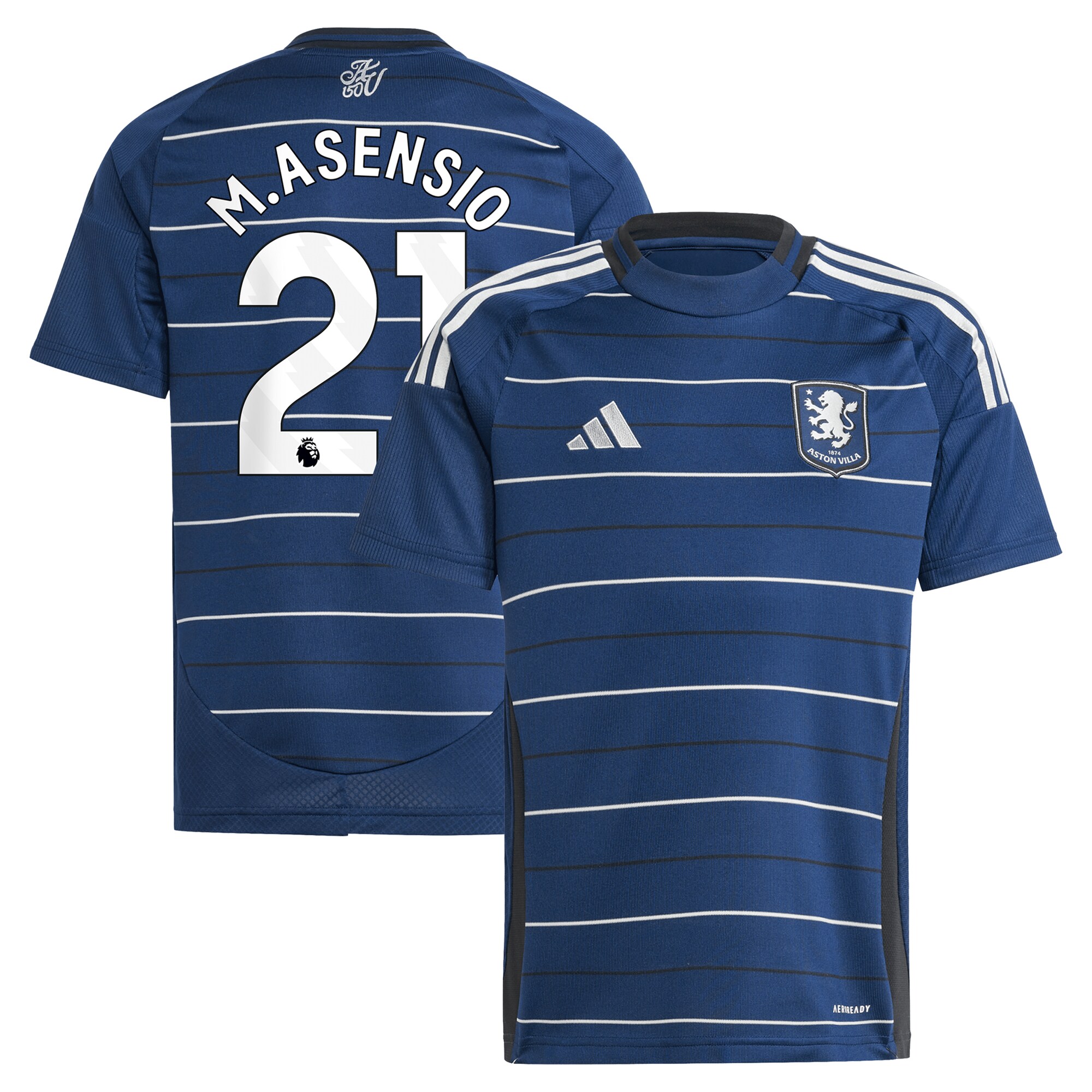 Aston Villa aston villa adidas third shirt 2024-25 – kids with m.asensio 21 printing Collection | AVFC Jerseys & Fan Gear