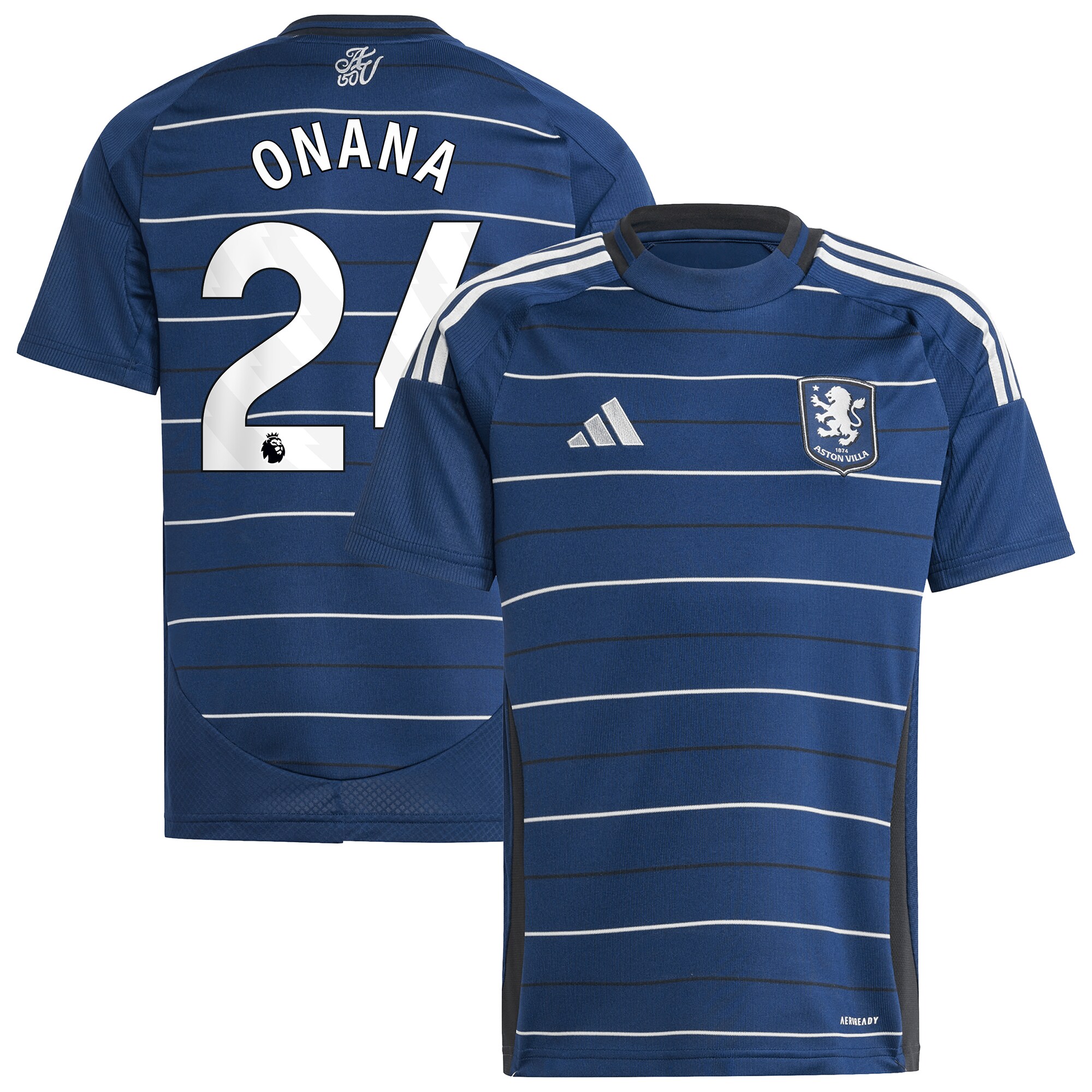 Aston Villa aston villa adidas third shirt 2024-25 – kids with onana 24 printing Collection | AVFC Jerseys & Fan Gear